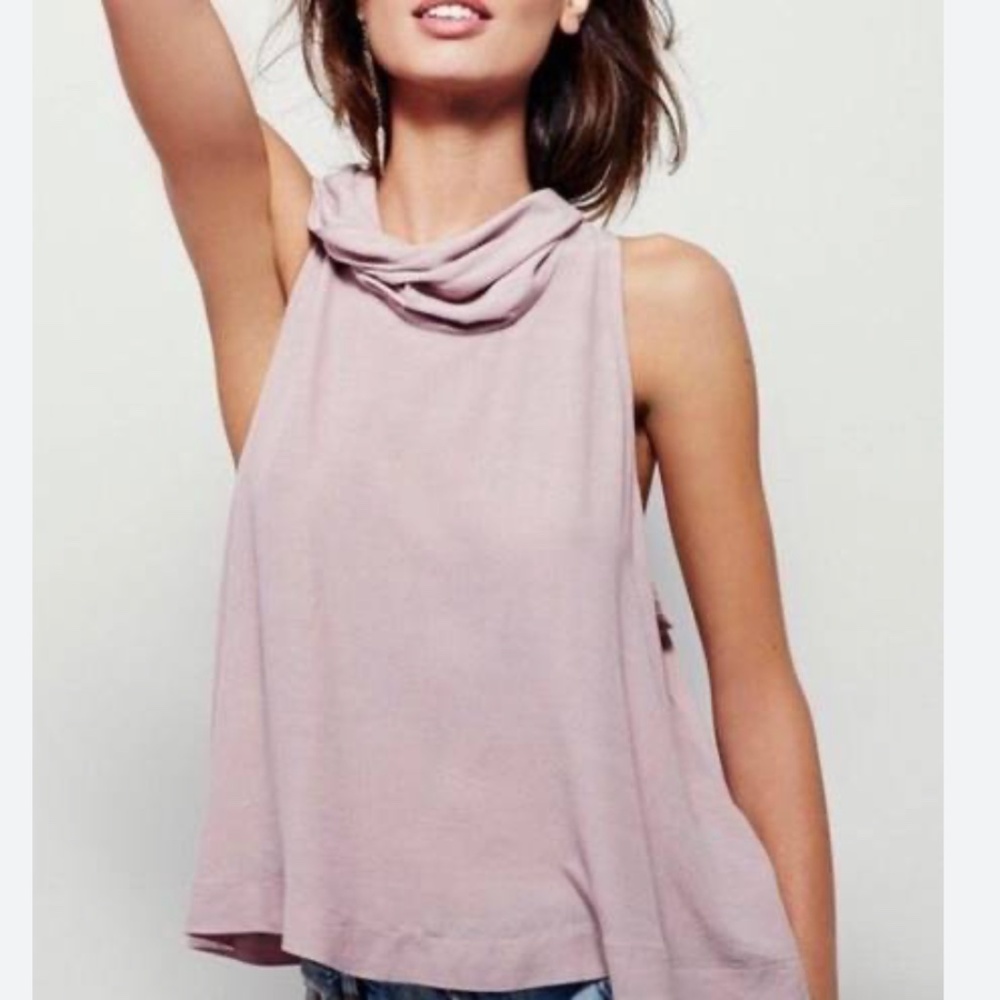 Free People 'City Lights' Open Back Cowl Top